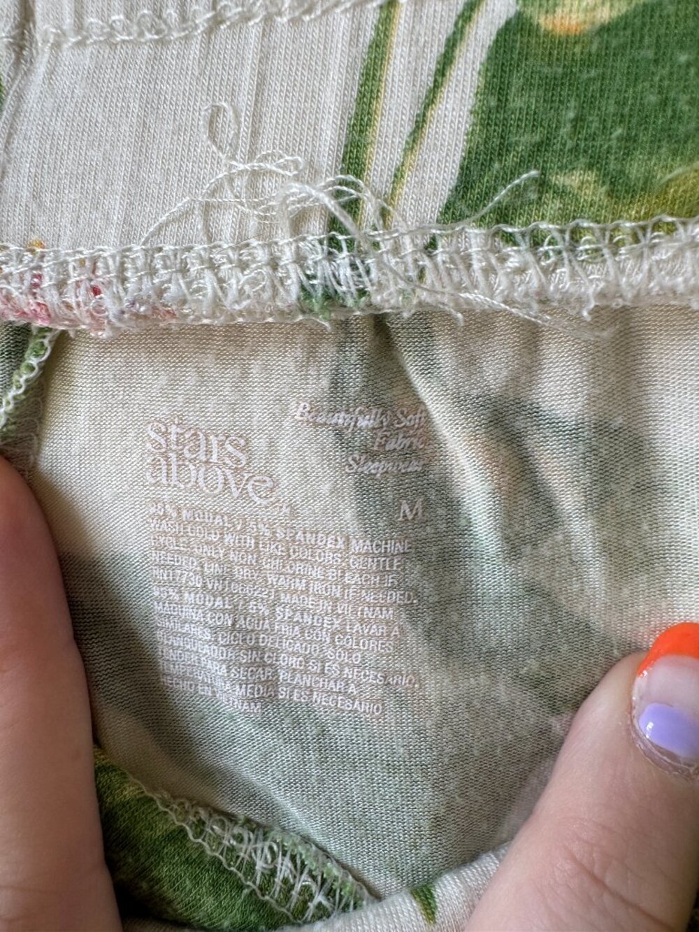 Botanical print Sleep Pants - Picture 3 of 4